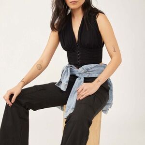 Free People Aria Top / Black NEVER WORN